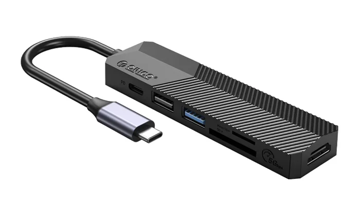 Φωτογραφία προϊόντος: ORICO docking station MDK-6P, HDMI/USB-C/2x USB/SD + TF, 55W, 4K, μαύρο