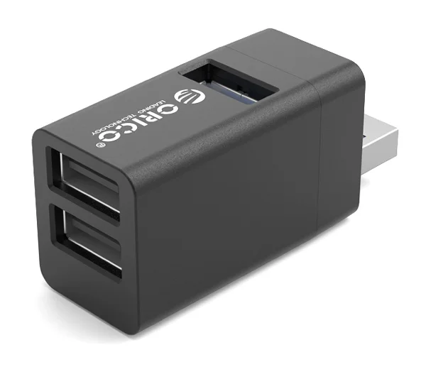 Φωτογραφία προϊόντος: ORICO mini USB hub MINI-U32L, 3x USB ports, μαύρο