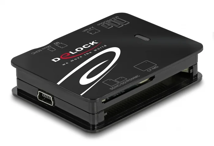 Φωτογραφία προϊόντος: DELOCK card reader 91007 για Micro SD/SD/CF/MS/xD/M2, μαύρο