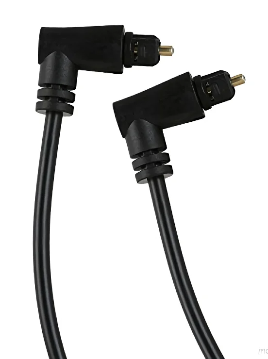 Φωτογραφία προϊόντος: POWERTECH καλώδιο Toslink CAB-O008 90° male σε 90° male 4mm, PMMA, 1m