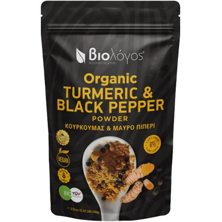 Φωτογραφία προϊόντος: Organic Turmeric & Black Pepper Powder 100 gr Biologos