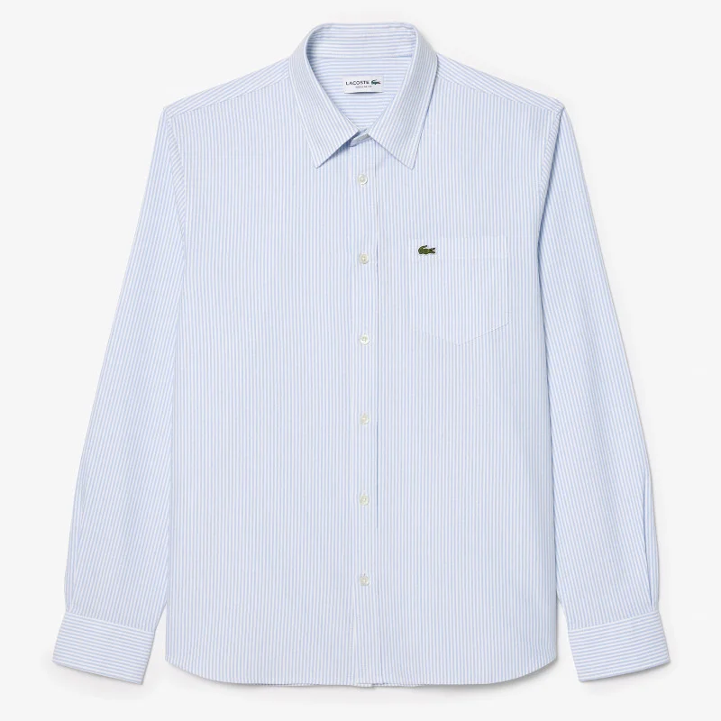 Φωτογραφία προϊόντος: Πουκάμισο ανδρικό Lacoste Striped Oxford Cotton White-Blue