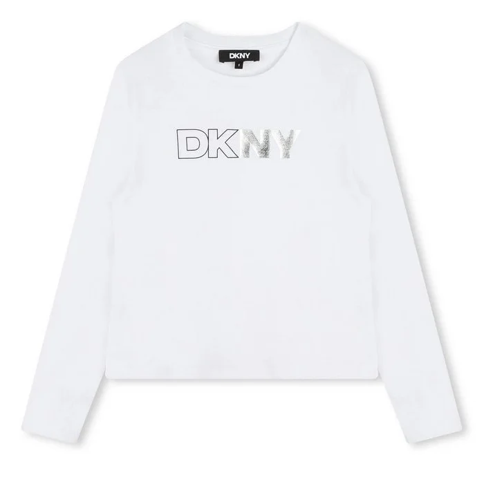 Φωτογραφία προϊόντος: Μπλούζα παιδική DKNY Logo Print Long Sleeve White
