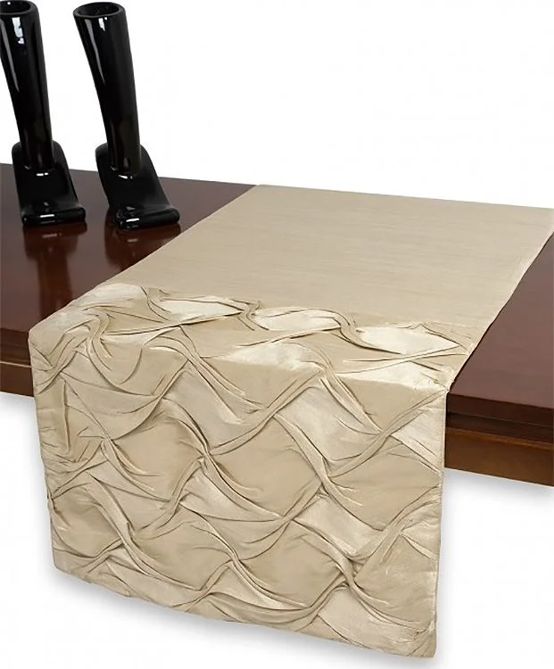 Φωτογραφία προϊόντος: Silk Fashion Τραβέρσα Ταφτάς με Πιέτες 45x170 1018 Ivory