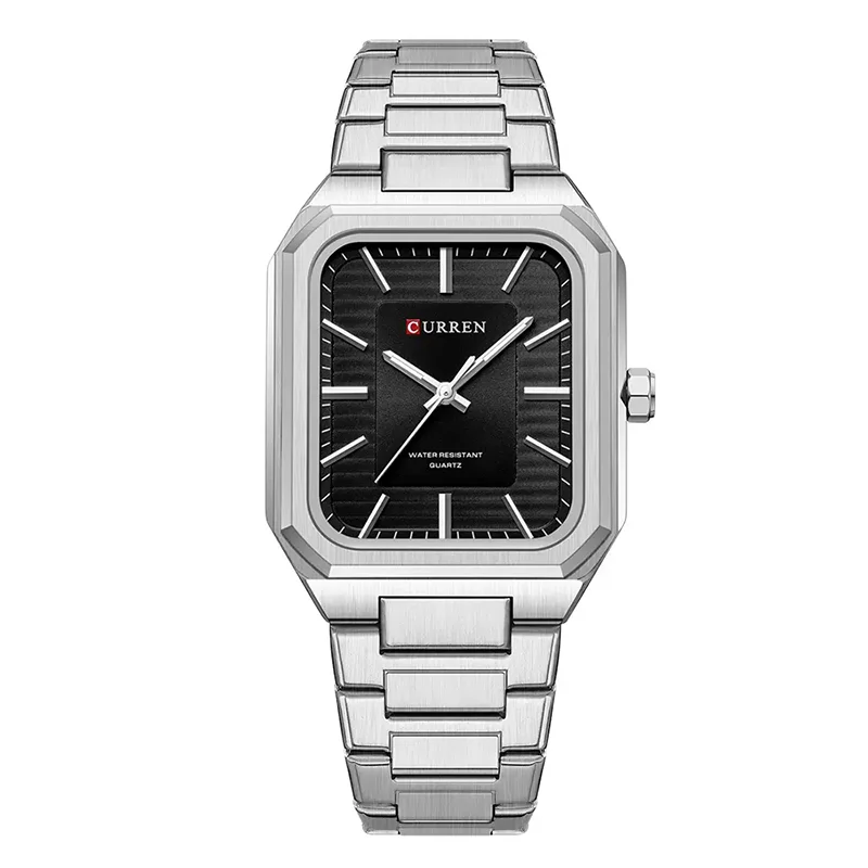 Φωτογραφία προϊόντος: Curren 8457 Silver Black Ανδρικό Ρολόι με Μπρασελέ