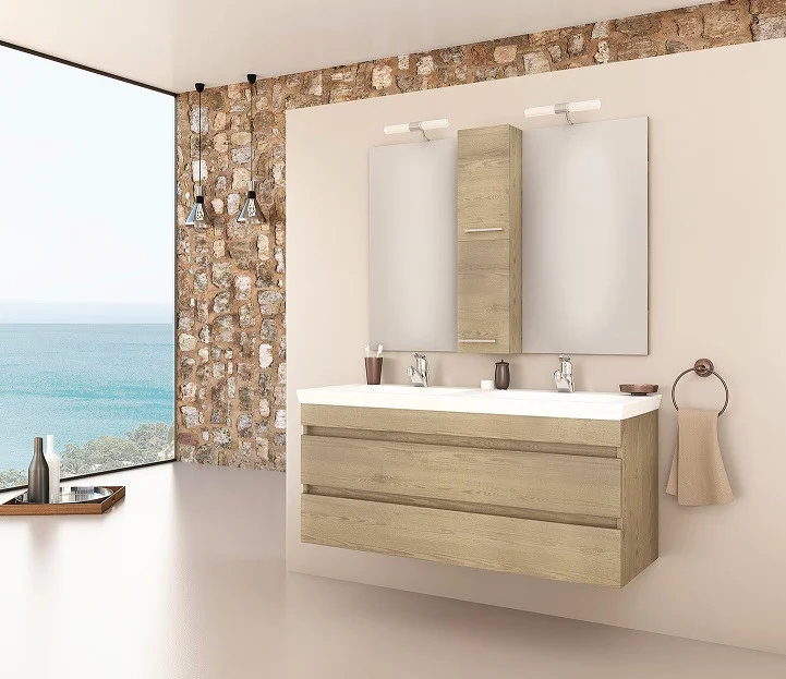 Φωτογραφία προϊόντος: Drop Luxus 120 Wood επιπλο μπανιου κρεμαστο
