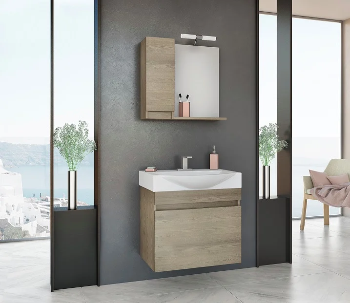 Φωτογραφία προϊόντος: Drop Senso 65 PL Wood επιπλο μπανιου κρεμαστο