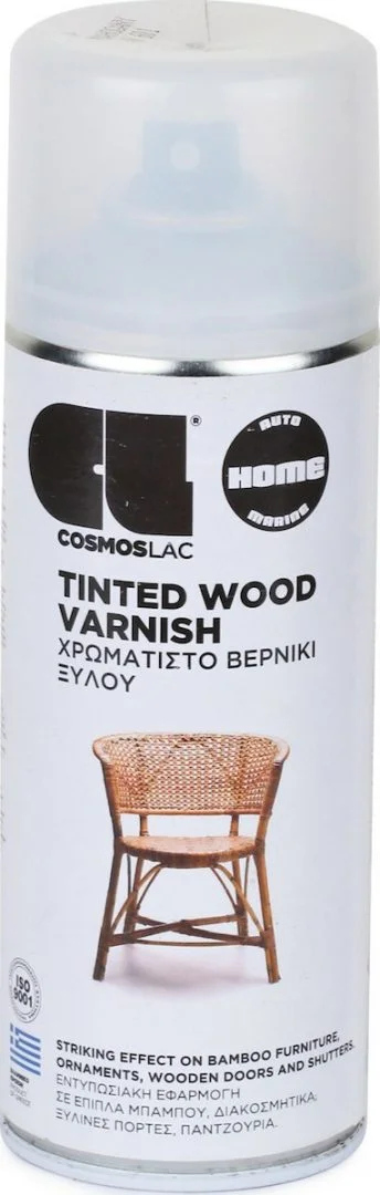 Φωτογραφία προϊόντος: Cosmos Lac Βερνίκι Ξύλου Tinted Wood Varnish Μαόνι 400ml
