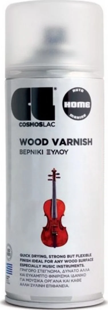 Φωτογραφία προϊόντος: Cosmos Lac Βερνίκι Ξύλου Wood Varnish Διάφανο Σατινέ 400ml