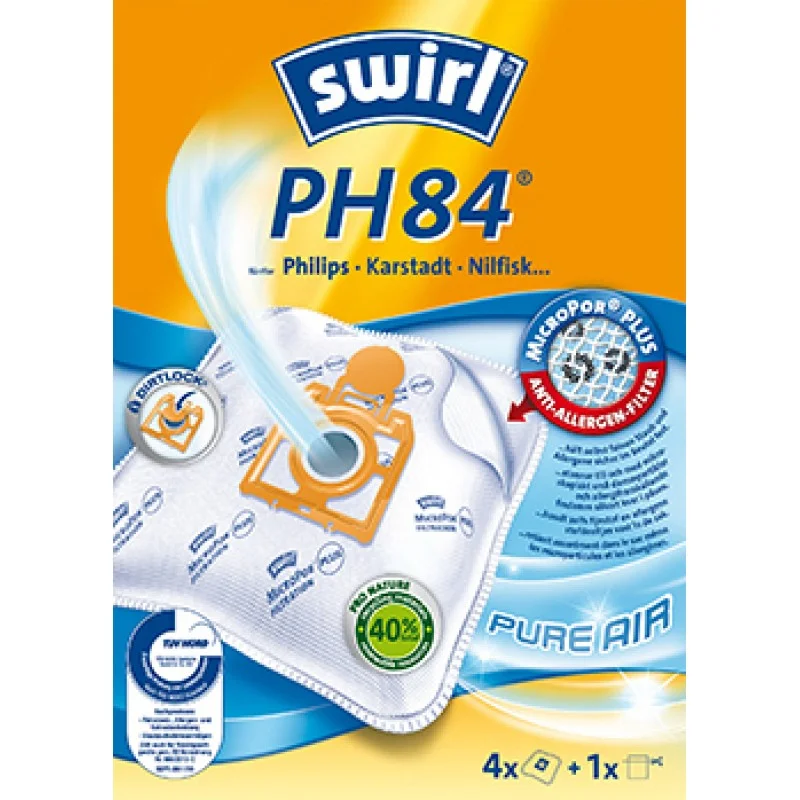 Φωτογραφία προϊόντος: Swirl PH84 MP Plus AirSpace Σακούλες Για Ηλεκτρική Σκούπα