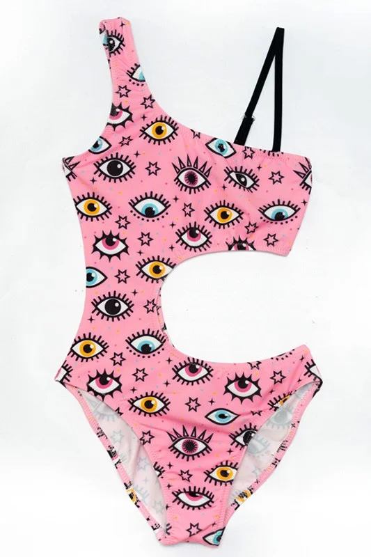 Φωτογραφία προϊόντος: TORTUE KIDS Ολόσωμο Μαγιό Eyes S3-230-151 ΡΟΖ 14 ετών