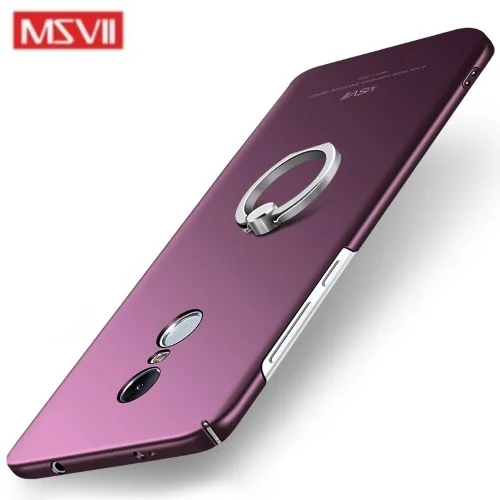 Φωτογραφία προϊόντος: MSVII Ματ Backcover Θήκη (Xiaomi Redmi Note 4X) (Snapdragon) (Purple-Ring)