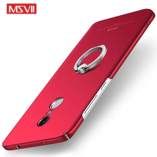 Φωτογραφία προϊόντος: MSVII Ματ Backcover Θήκη (Xiaomi Redmi Note 4X) (Snapdragon) (Red-Ring)