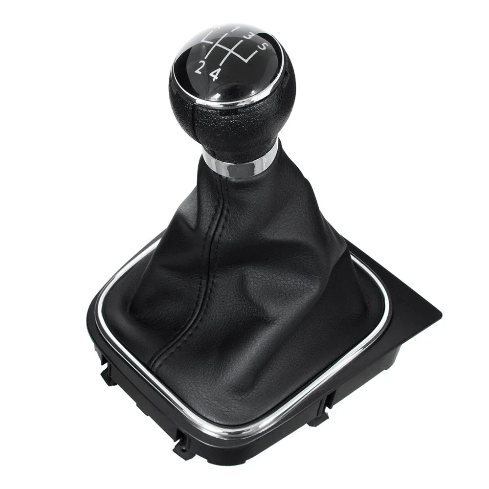 Φωτογραφία προϊόντος: OEM Λεβιές ταχυτήτων VW Golf 5 (2004-2009) / VW Golf 6 (2008-2012) / Jetta (2005-2010) 5 ταχύτητες μαύρο με πλαίσιο χρωμίου