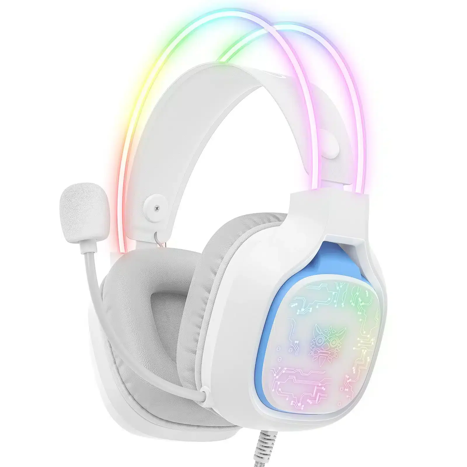 Φωτογραφία προϊόντος: ONIKUMA X22 USB + 3.5mm Cool RGB Dynamic Light Wired Gaming Headset with Mic, Cable 1.8m
