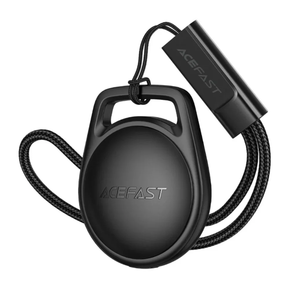 Φωτογραφία προϊόντος: Acefast Tag S2 Anti-Lost Tracker Μόνο για iOS Συμβατό με Apple Find My Network με Λουράκι Μαύρο