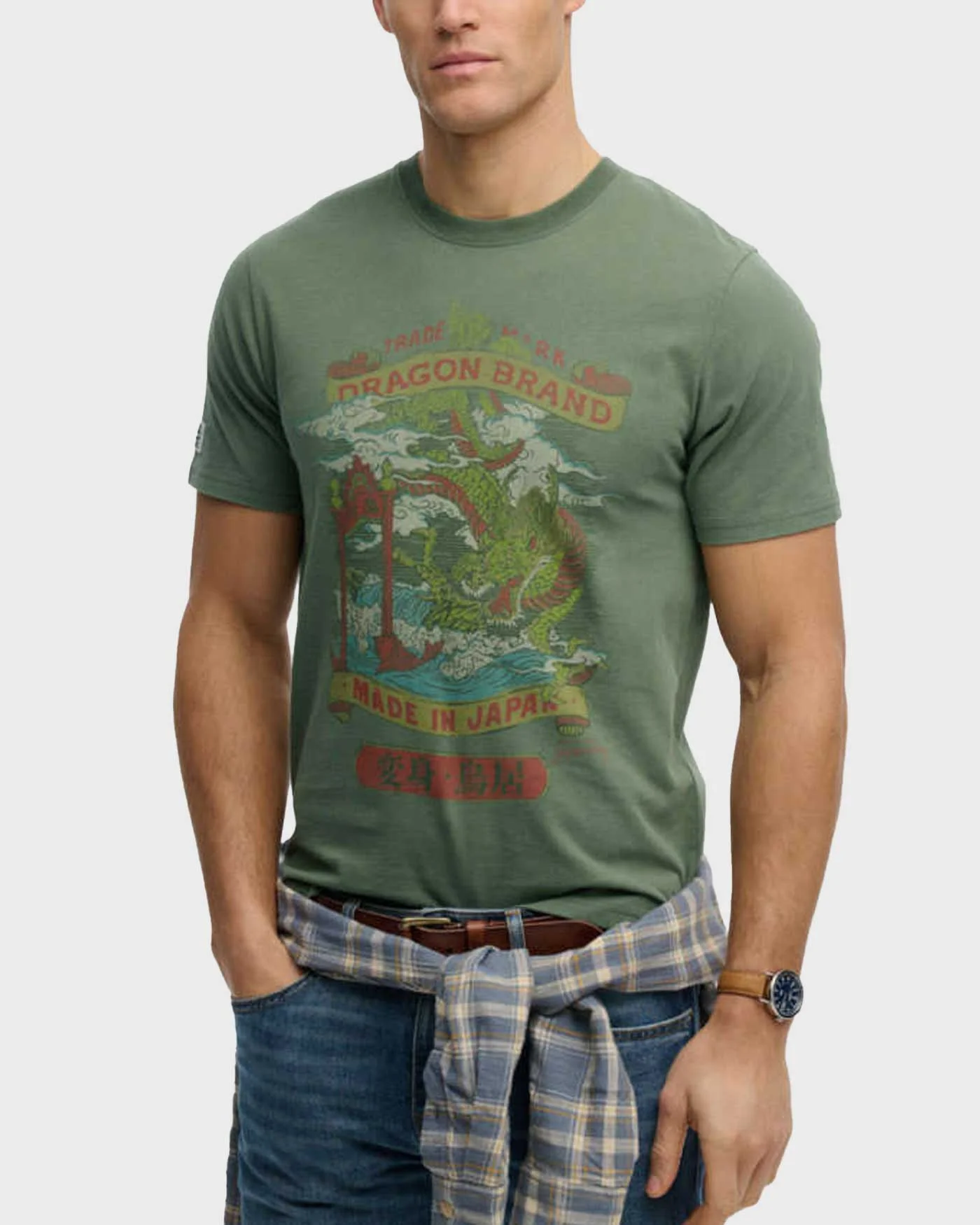 Φωτογραφία προϊόντος: SUPERDRY VINTAGE LOGO TOKYO ΑΝΔΡΙΚΗ ΚΟΝΤΟΜΑΝΙΚΗ ΜΠΛΟΥΖΑ - Μ1012235Α ΧΑΚΙ