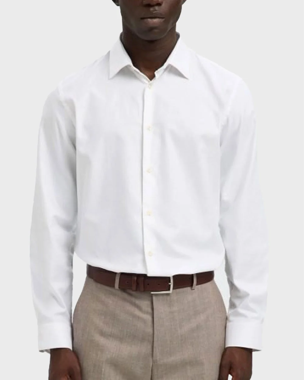 Φωτογραφία προϊόντος: SELECTED HOMME ΑΝΔΡΙΚΟ ΠΟΥΚΑΜΙΣΟ SLIM FIT-16098301 ΑΣΠΡΟ