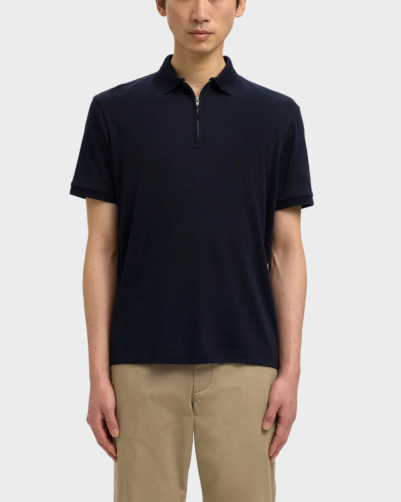 Φωτογραφία προϊόντος: SELECTED FAVE ΑΝΔΡΙΚΗ ΠΟΛΟ HALF-ZIP ΚΟΝΤΟΜΑΝΙΚΗ ΜΠΛΟΥΖΑ - 16079026 ΜΠΛΕ