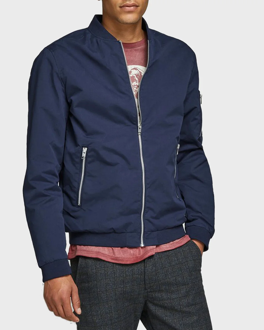 Φωτογραφία προϊόντος: ΜΠΟΥΦΑΝ BOMBER JJERUSH BOMBER NOOS ΤΗΣ JACK & JONES - 12165203 ΜΠΛΕ