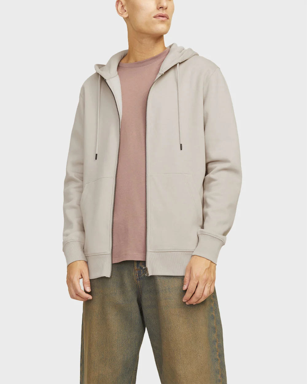 Φωτογραφία προϊόντος: JACK & JONES ESTAR BASIC ΑΝΔΡΙΚΗ ΖΑΚΕΤΑ ΜΕ ΚΟΥΚΟΥΛΑ - 12210830 ΕΚΡΟΥ