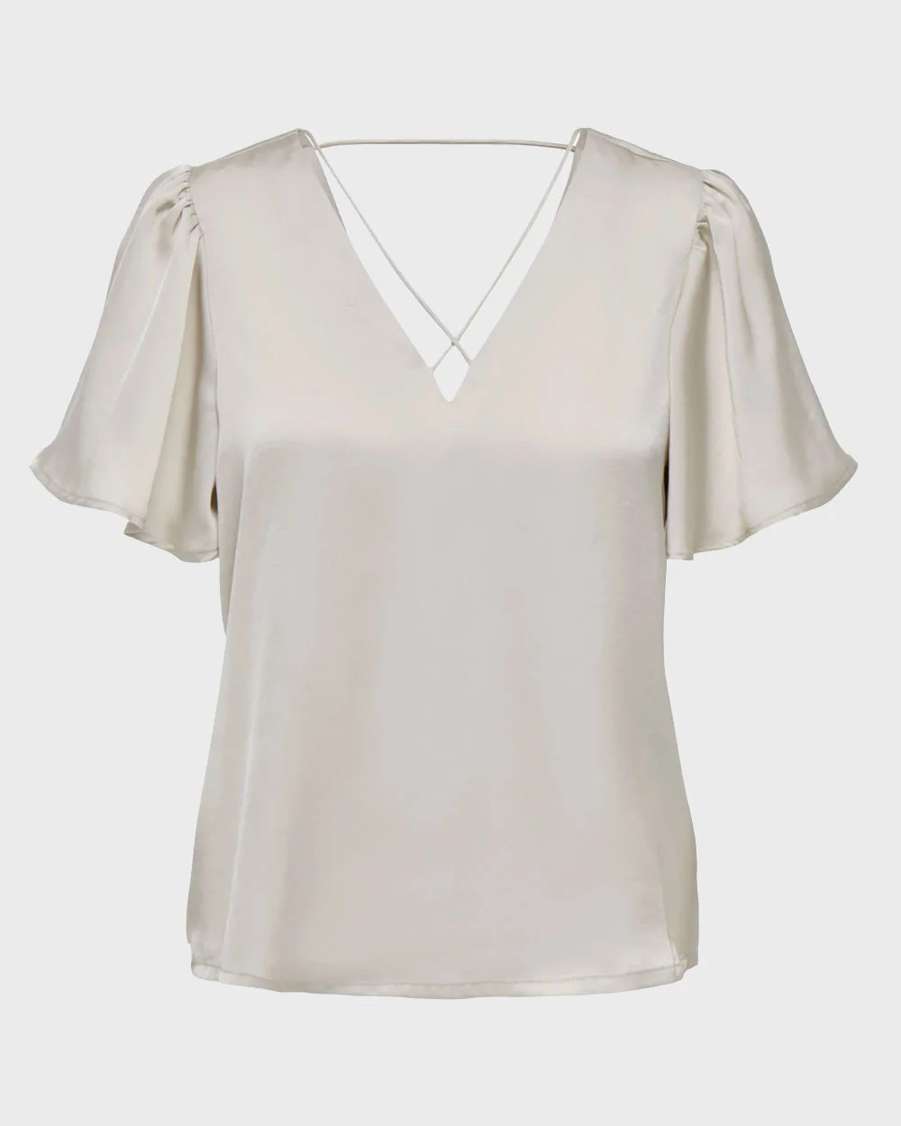 Φωτογραφία προϊόντος: ONLY ΓΥΑΝΙΚΕΙΑ ΜΠΛΟΥΖΑ V NECK - 15292688 ΜΠΕΖ