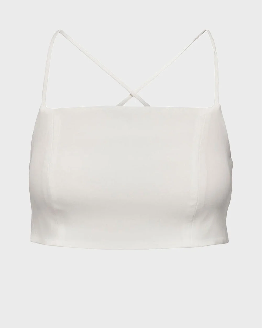 Φωτογραφία προϊόντος: Only Onllaura Strap Tie Γυναικείo cropped top - 15283899 ΑΣΠΡΟ