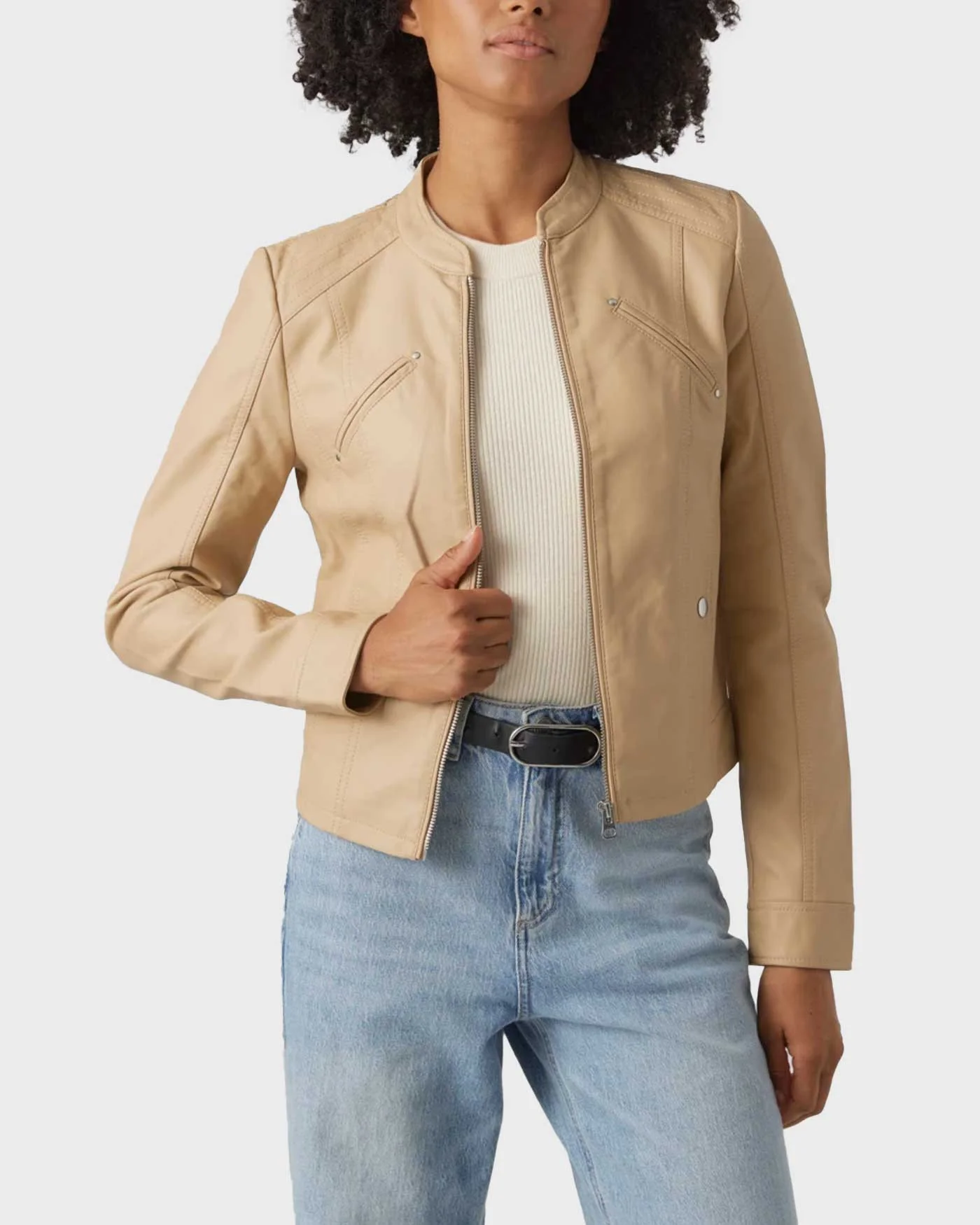 Φωτογραφία προϊόντος: VERO MODA ΓΥΝΑΙΚΕΙΟ PU JACKET ΚΑΝΟΝΙΚΗ ΓΡΑΜΜΗ - 10288555 ΜΠΕΖ
