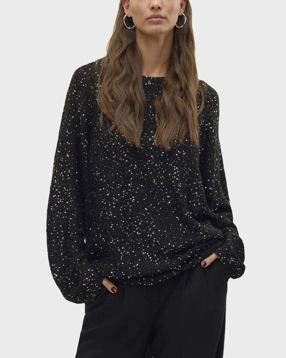 Φωτογραφία προϊόντος: VERO MODA ΓΥΝΑΙΚΕΙO ΠΟΥΛΟΒΕΡ ΜΕ ΠΑΓΙΕΤΕΣ - 10318192 ΜΑΥΡΟ