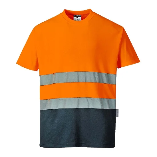 Φωτογραφία προϊόντος: T-shirt HI VIZ δίχρωμο S173 PORTWEST Πορτοκαλί/Μπλε