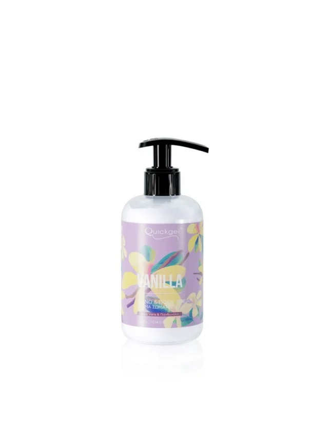 Φωτογραφία προϊόντος: Quickgel Ηand +amp; Body Cream Vanilla 300ml