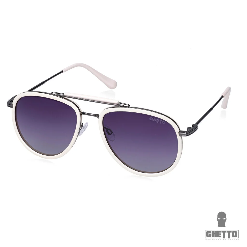 Φωτογραφία προϊόντος: Ghetto Fashion Oversized Sunglasses White/Gun Frame Unisex