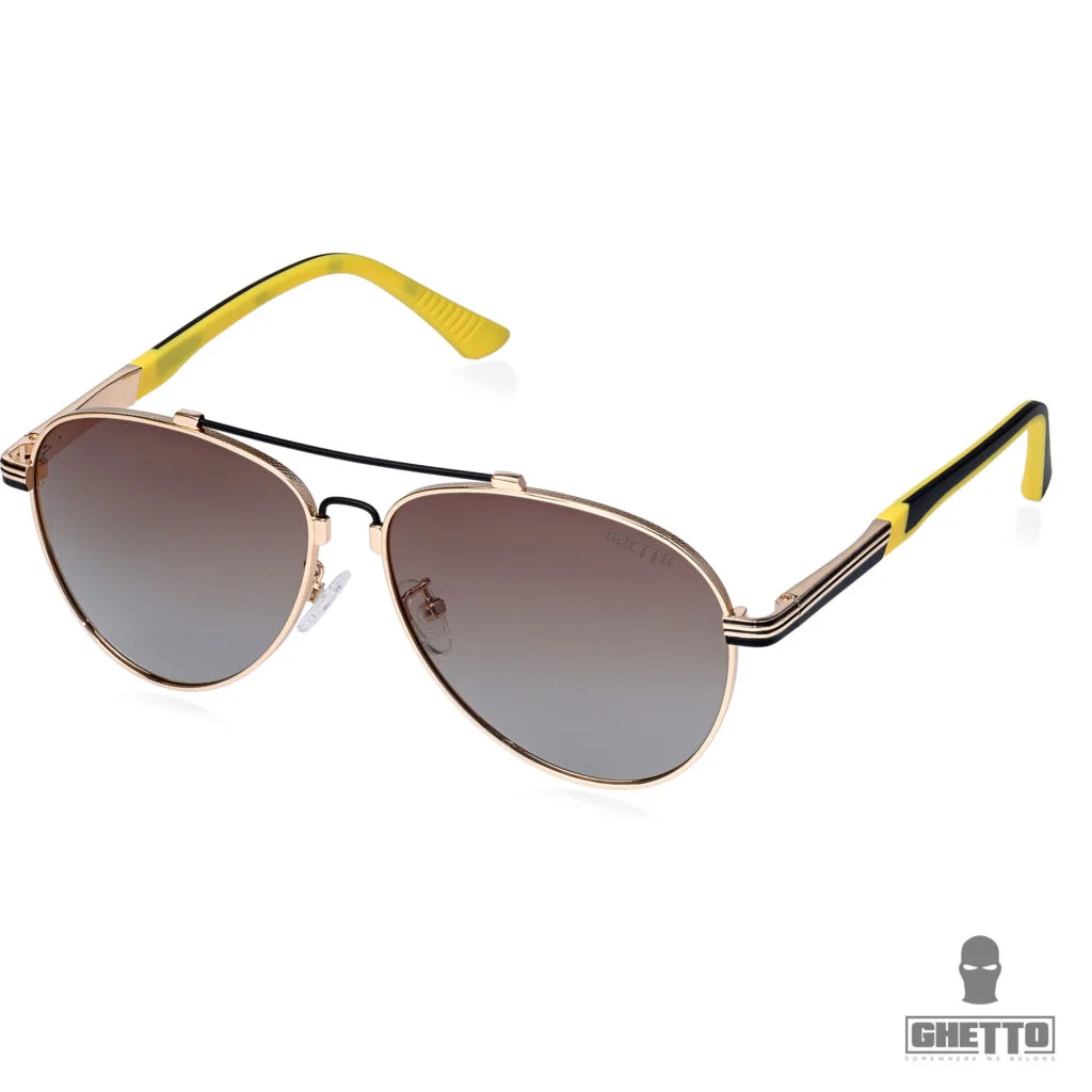 Φωτογραφία προϊόντος: Ghetto Pilot Sunglasses Gold/Yellow Frame Unisex