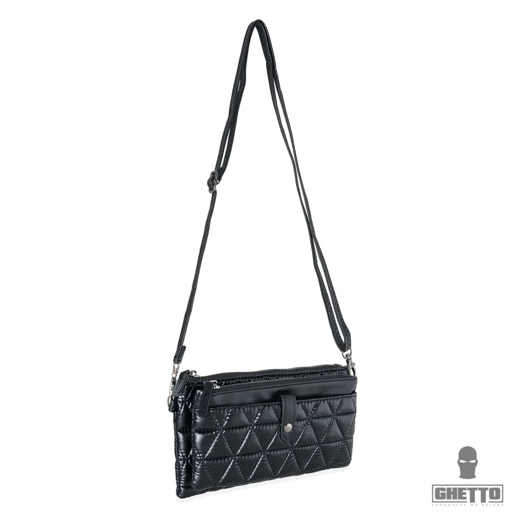 Φωτογραφία προϊόντος: Ghetto Quilted Crossbody Bag | Minimal Everyday Luxury Black