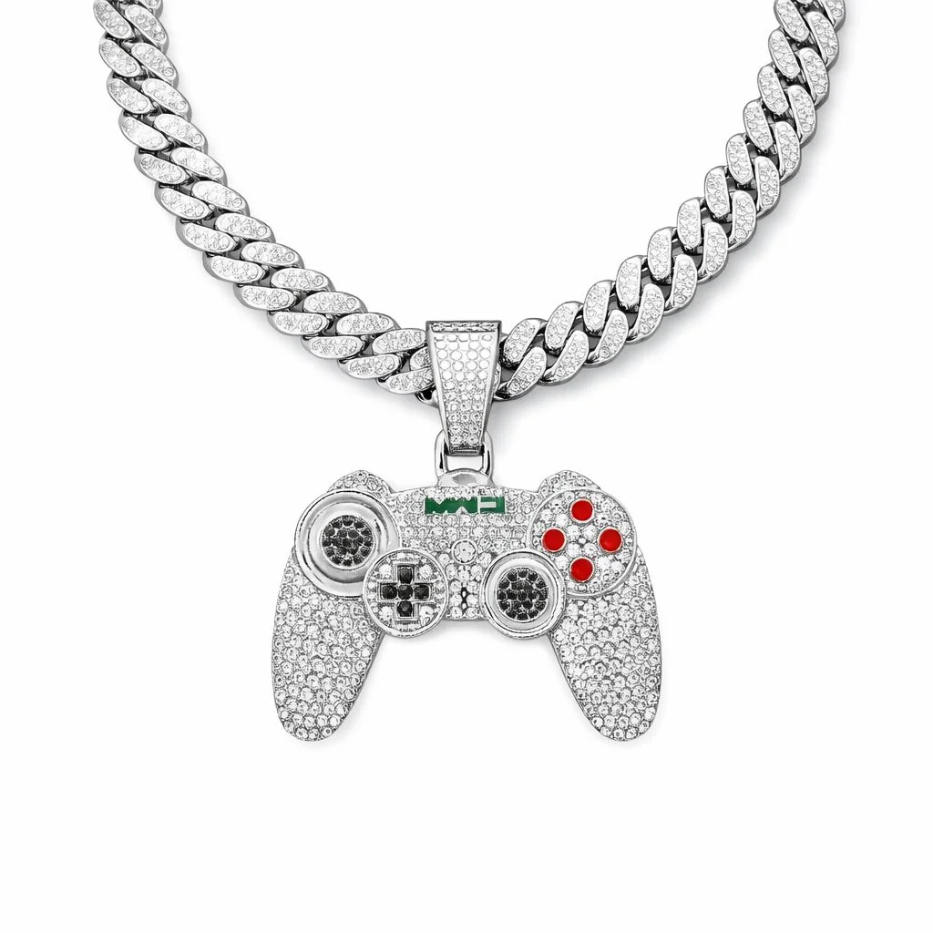 Φωτογραφία προϊόντος: Ghetto Hip Hop Controller PS Game Pendant Necklace