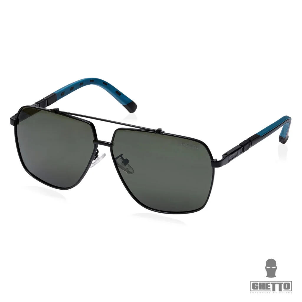 Φωτογραφία προϊόντος: Ghetto Aviator Sunglasses Black Frame For Men Green