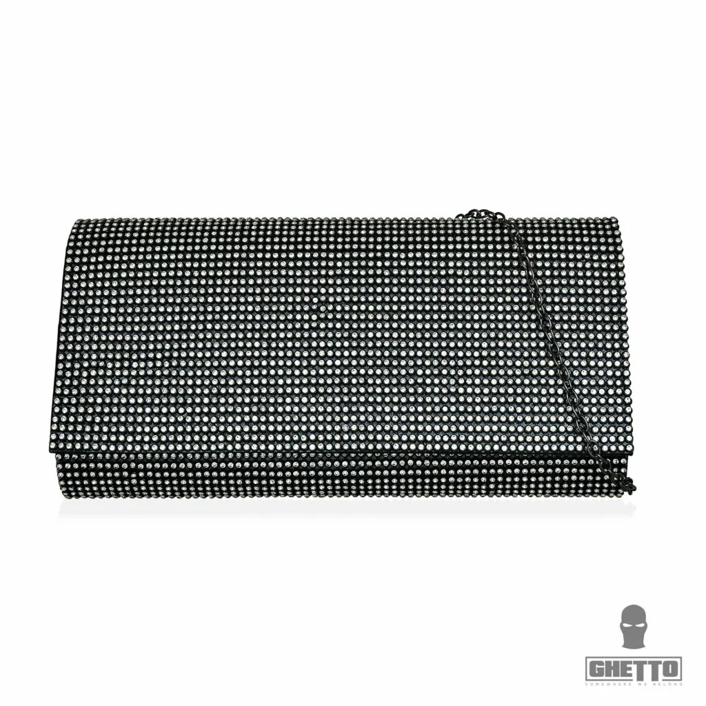 Φωτογραφία προϊόντος: Ghetto Crystal Embellished Clutch | Statement Evening Chain Bag