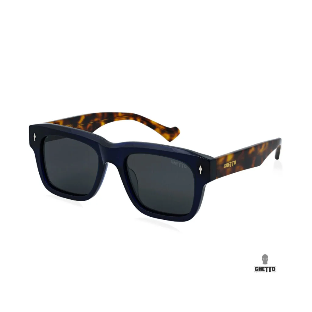 Φωτογραφία προϊόντος: Ghetto Square Retro Luxury Sunglasses LeopardBlue Frame Unisex