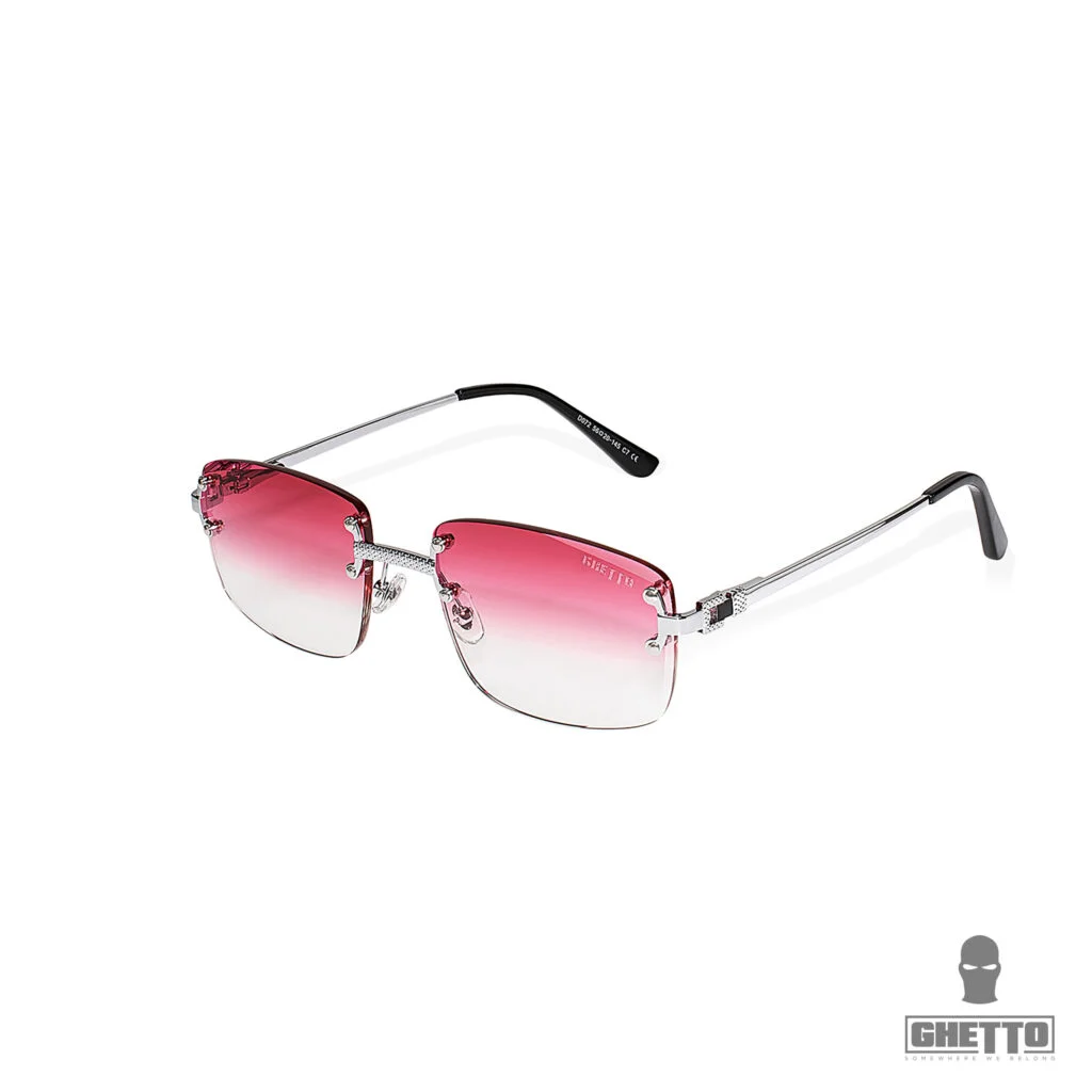 Φωτογραφία προϊόντος: Ghetto Palette Sunglasses Silver Frame Unisex Red Clear
