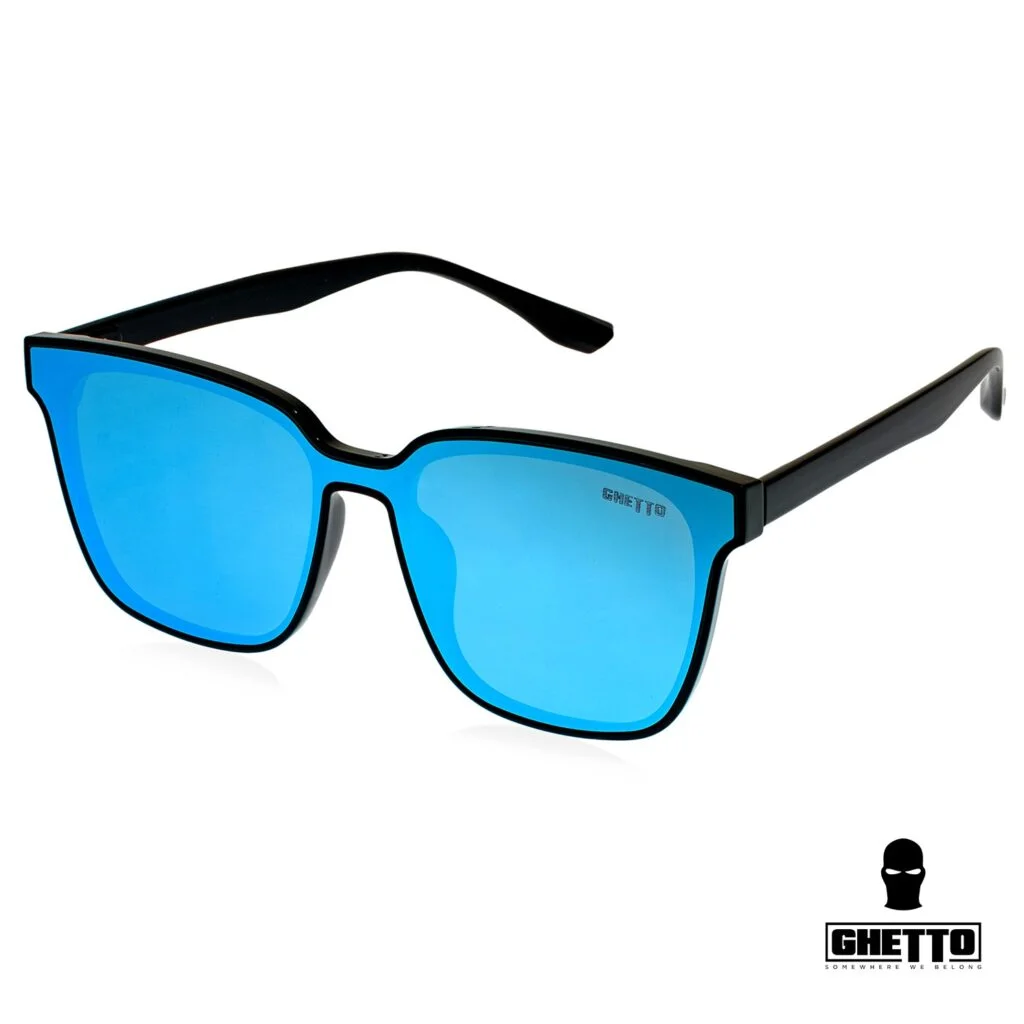 Φωτογραφία προϊόντος: Ghetto Oversized Cat Eye Sunglasses Black Frame For Women Blue