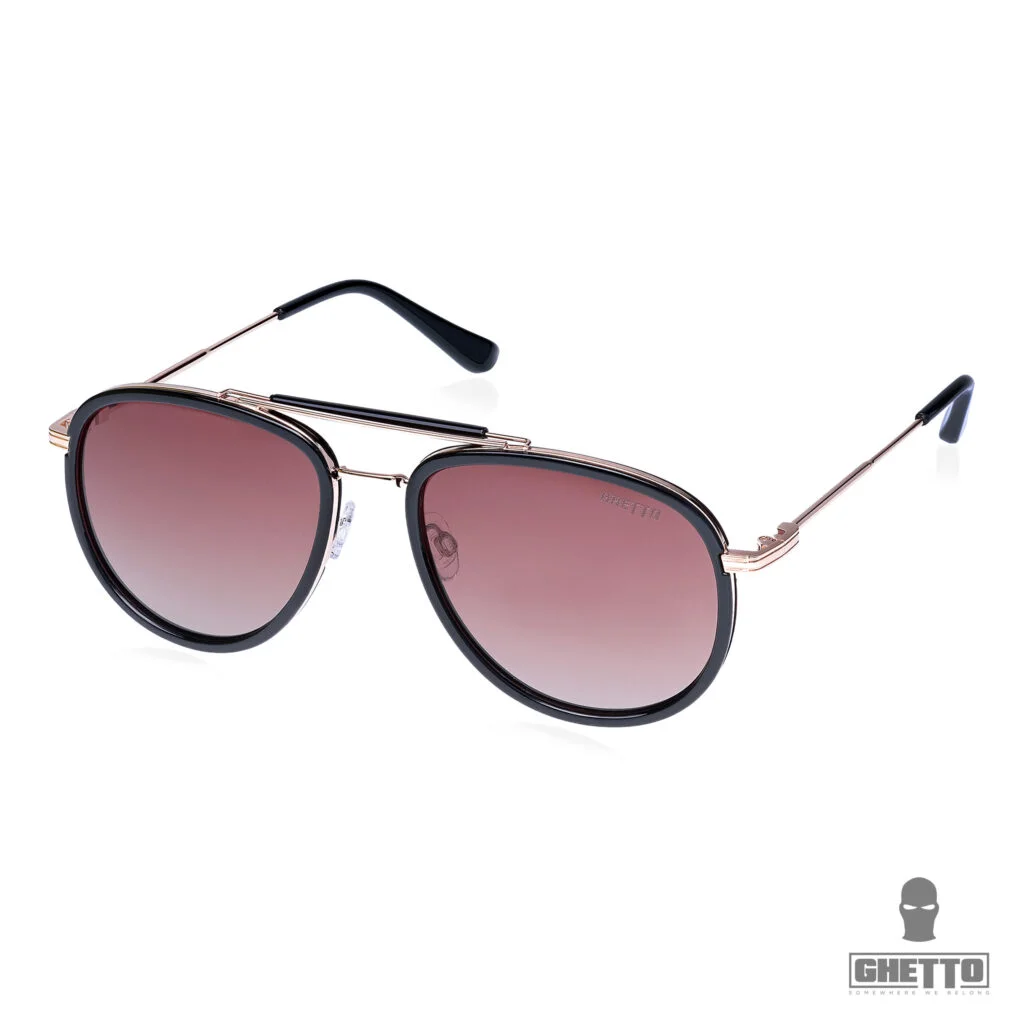Φωτογραφία προϊόντος: Ghetto Fashion Oversized Sunglasses Gold/Black Frame Unisex