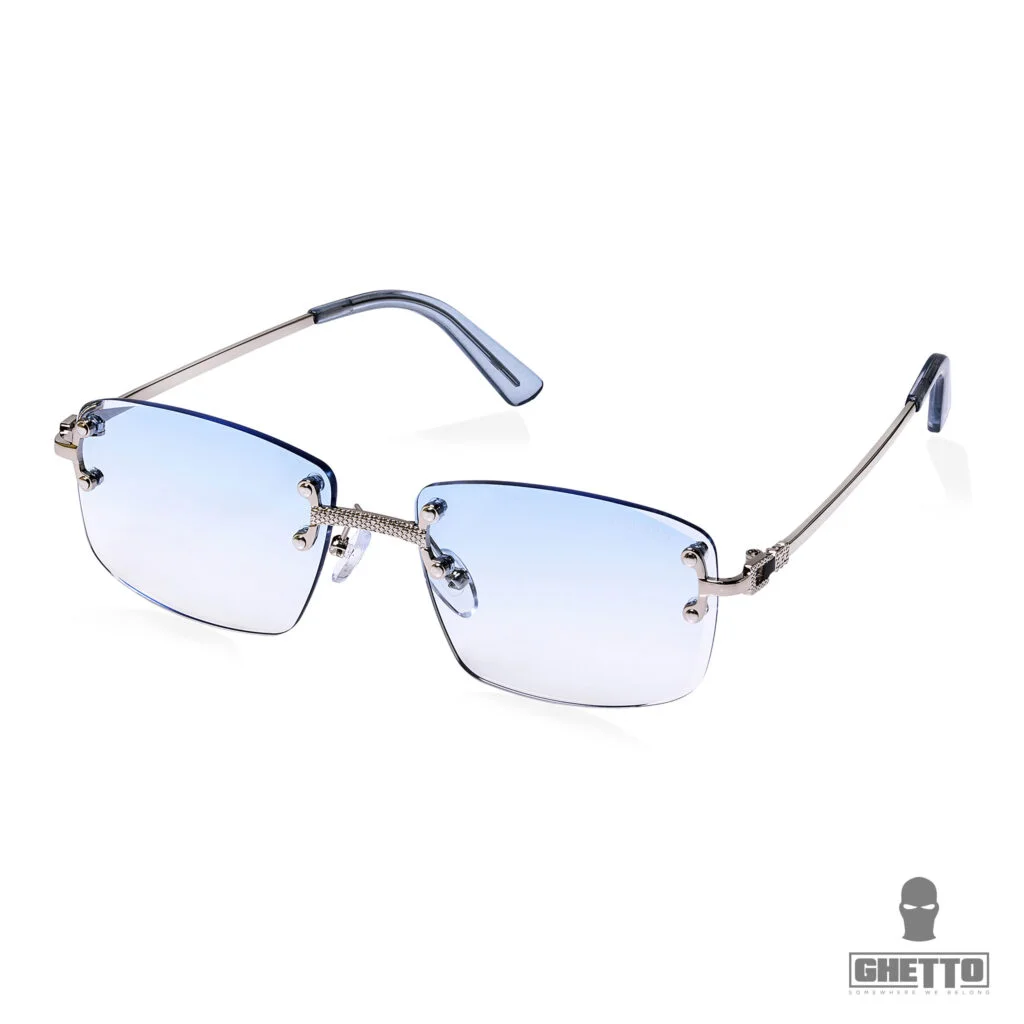 Φωτογραφία προϊόντος: Ghetto Palette Sunglasses Silver Frame Unisex Light Blue