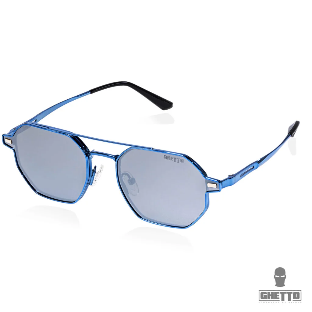 Φωτογραφία προϊόντος: Ghetto Hexagon Sunglasses Polarized + Reading Blue Frame Unisex