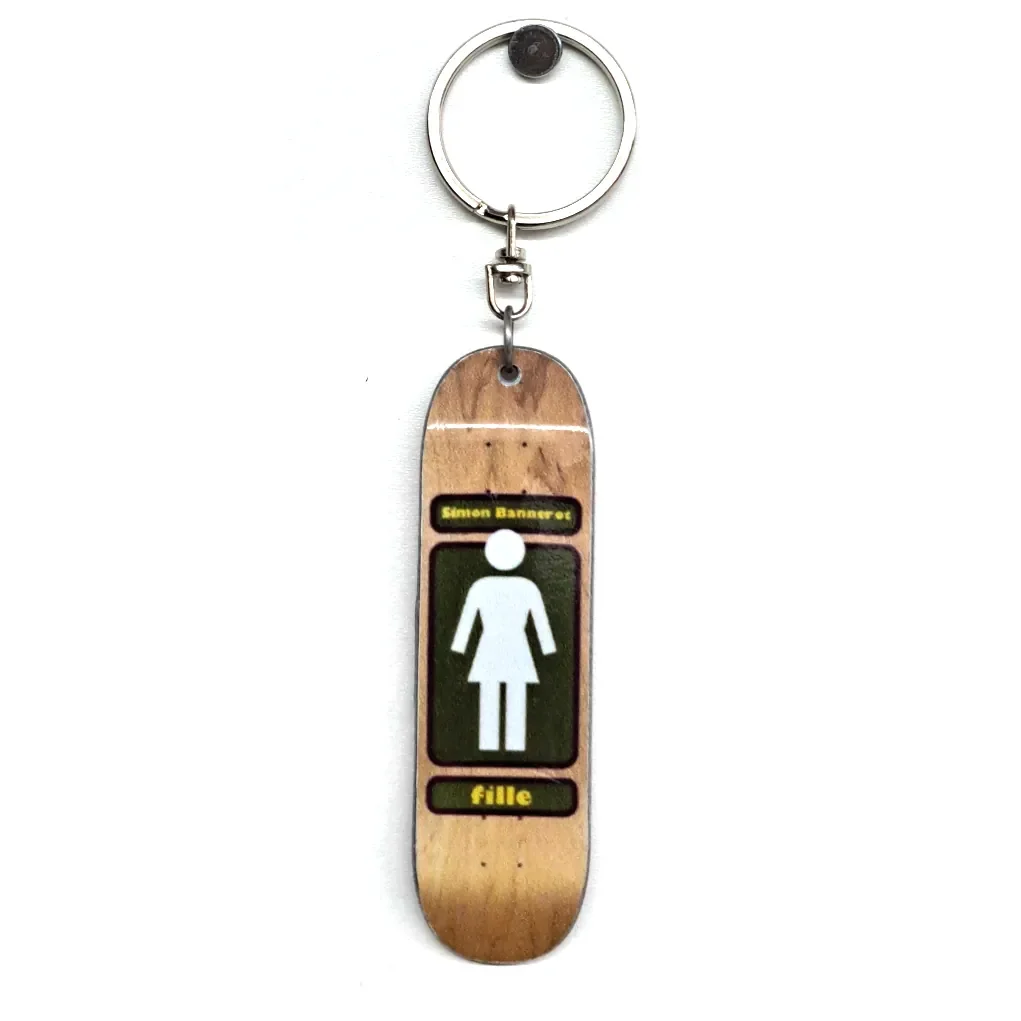 Φωτογραφία προϊόντος: Little Pieces GIRL SKATEBOARD DECK KEYCHAIN