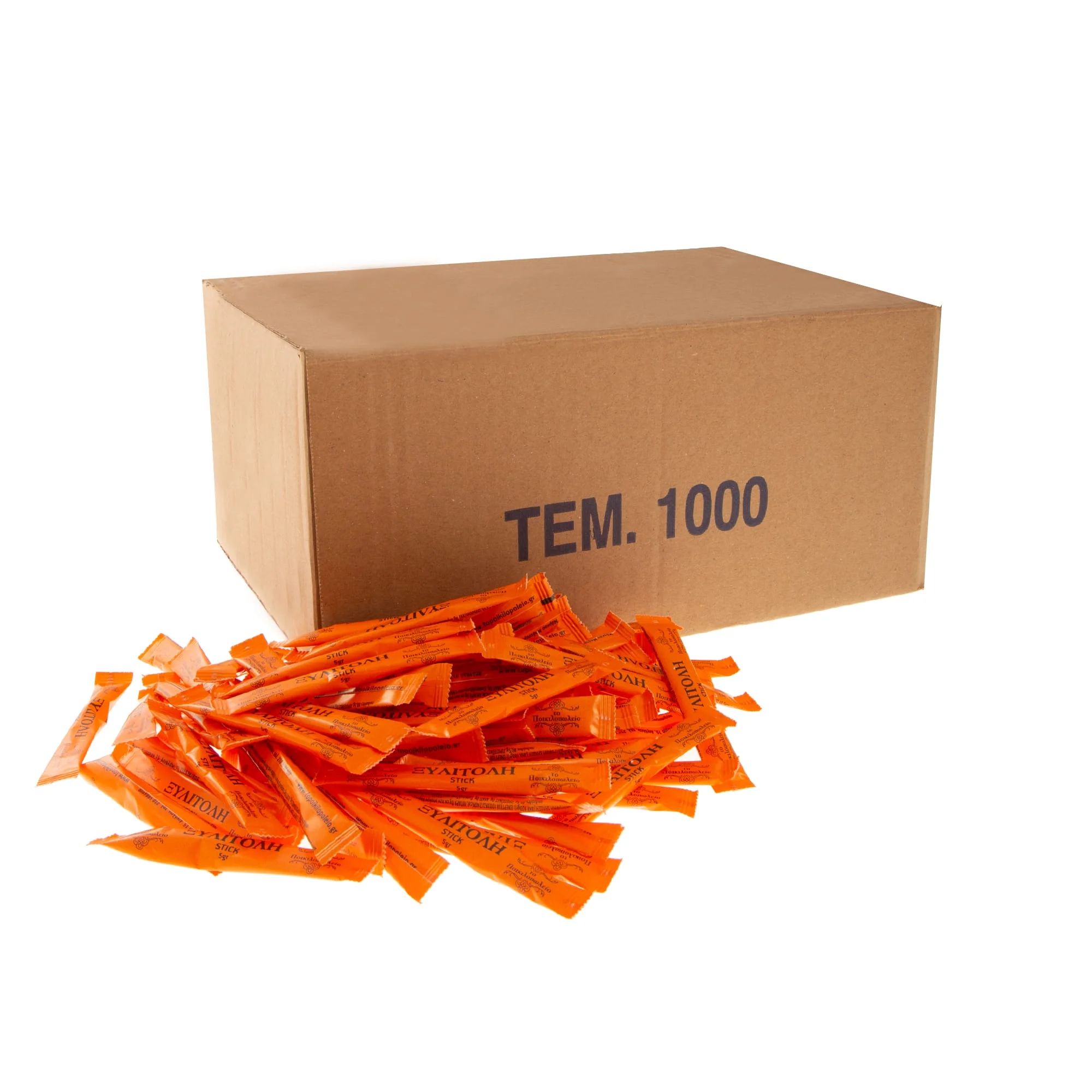 Φωτογραφία προϊόντος: Ξυλιτόλη sticks 5 γρ. Το Ποικιλοπωλείο Κουτί (1.000 τεμ.)