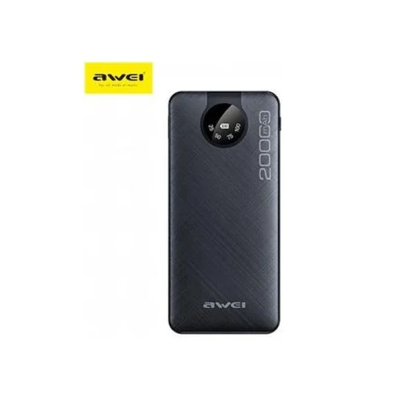 Φωτογραφία προϊόντος: OEM Awei P134K Power Bank 20000mAh με Θύρα USB-A και Θύρα USB-C Μαύρο