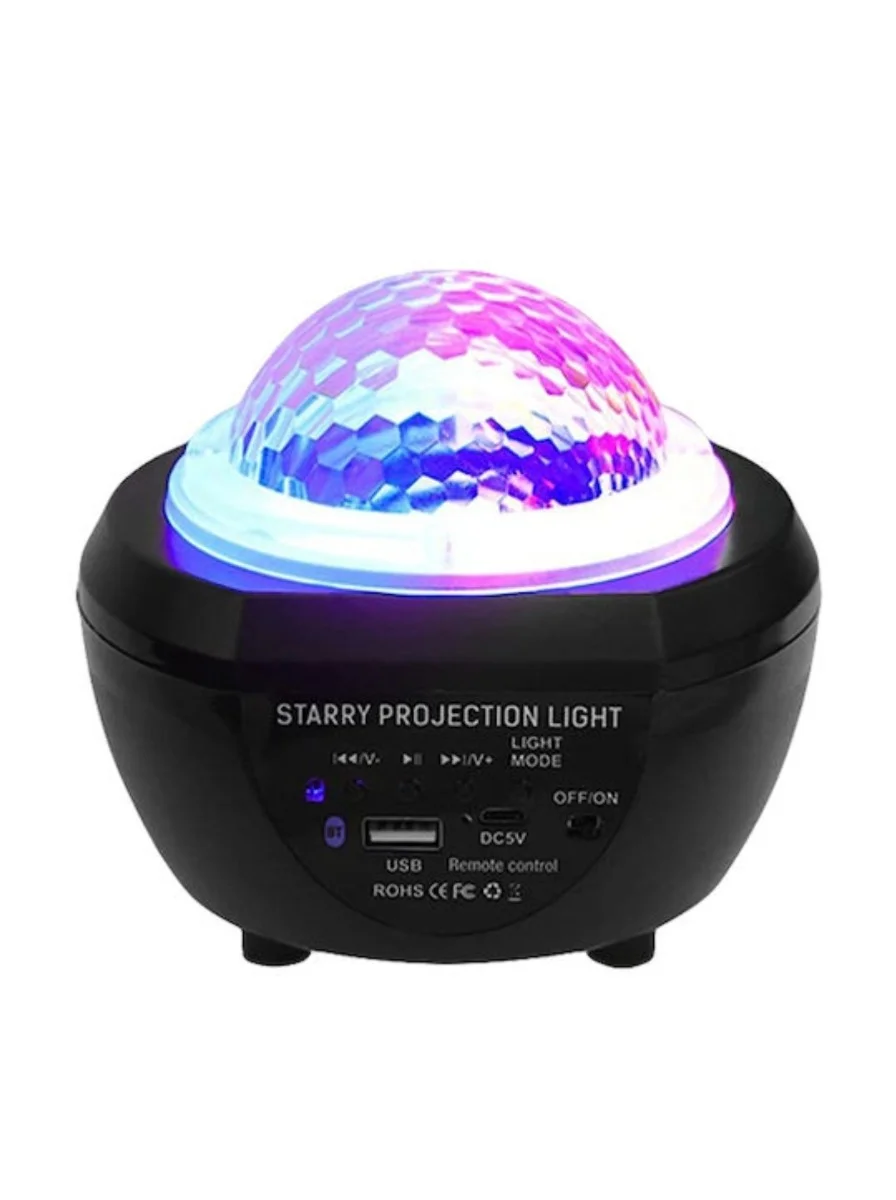 Φωτογραφία προϊόντος: LED STARRY PROJECTION LIGHT Α – Φωτιστικό Δωματίου με Χειριστήριο OEM ΜΑΥΡΟ