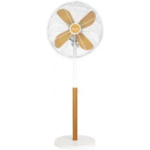 Φωτογραφία προϊόντος: Gruppe FD-40MH Ivory-Wood Ανεμιστήρας Ορθοστάτης 55w