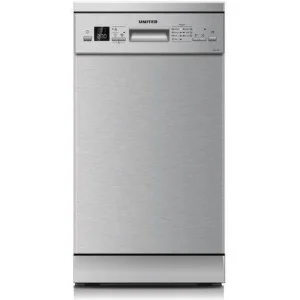 Φωτογραφία προϊόντος: United DWU-10451FSI Ελεύθερο Πλυντήριο Πιάτων για 10 Σερβίτσια Π45cm Inox