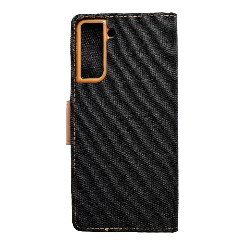 Φωτογραφία προϊόντος: OEM Canvas Book case for SAMSUNG S21 Plus black